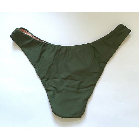 J. Crew High Rise Bikini Bottom Hunter Green Size Small NEW - Picture 4 of 7